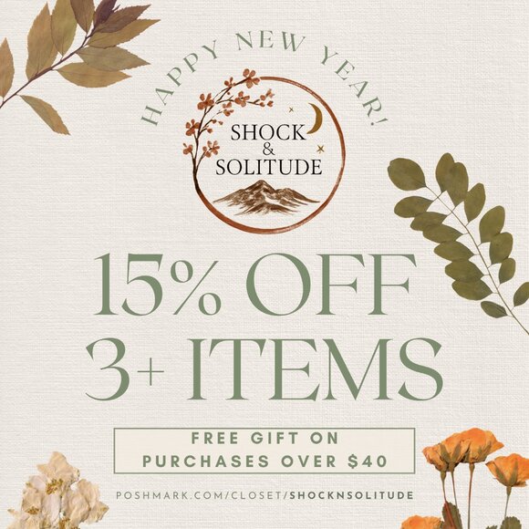 Shock and Solitude Accessories - New Year Closet Sale • 15% Off 3+ Items • Free Gift $40+